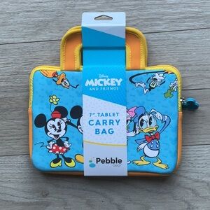 Disney Mickey and Friends Blue and Yellow Tablet Bag